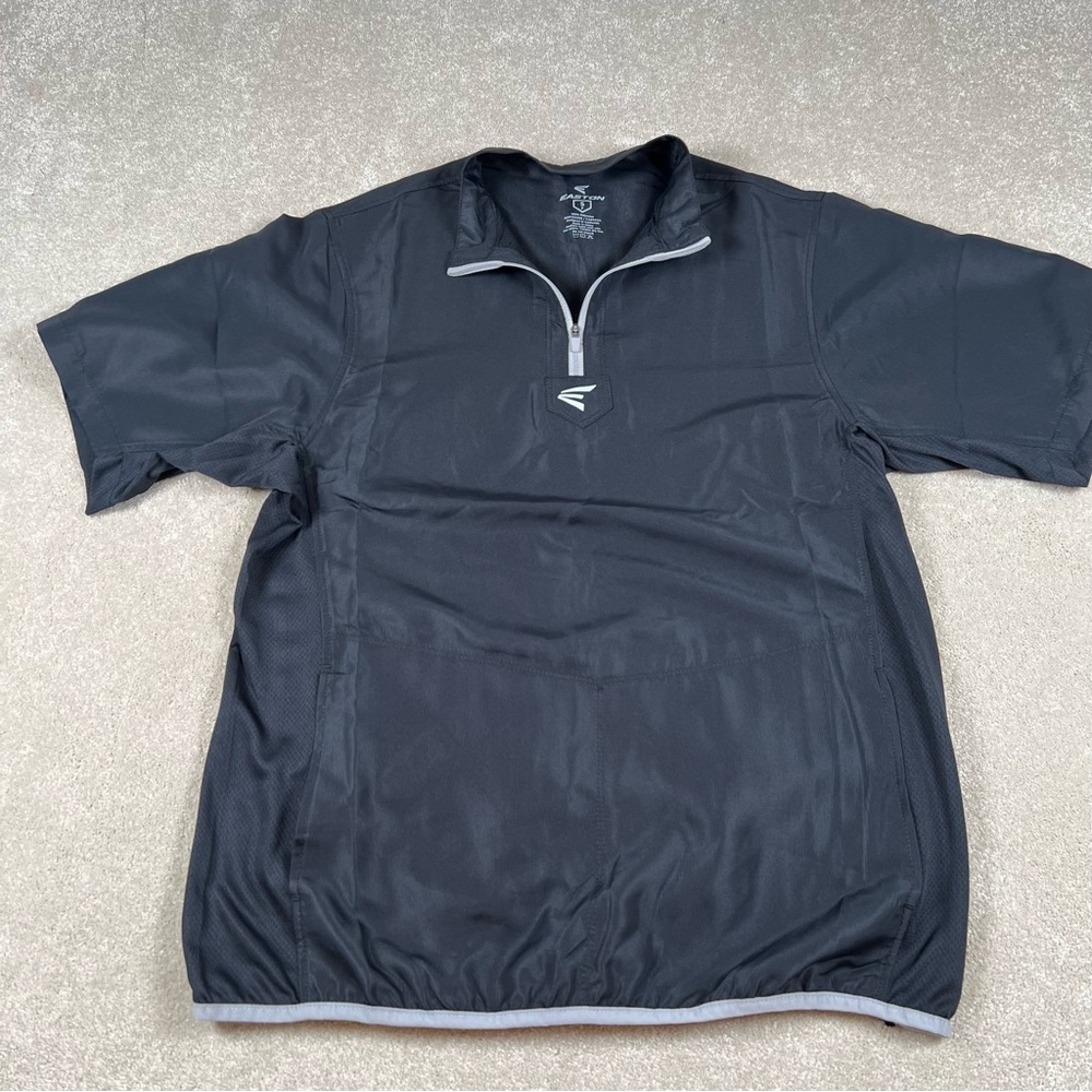 Easton Cage‎ Jacket Short Sleeve Shirt Lightweight Quarter Zip men's small